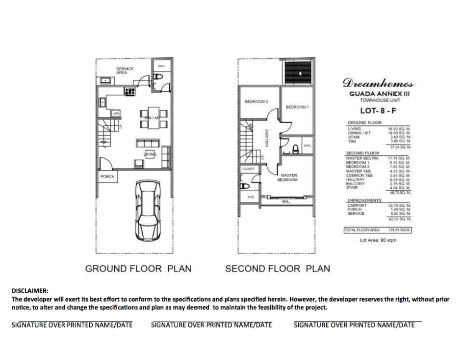 Townhouse Guada3 Floor Plan